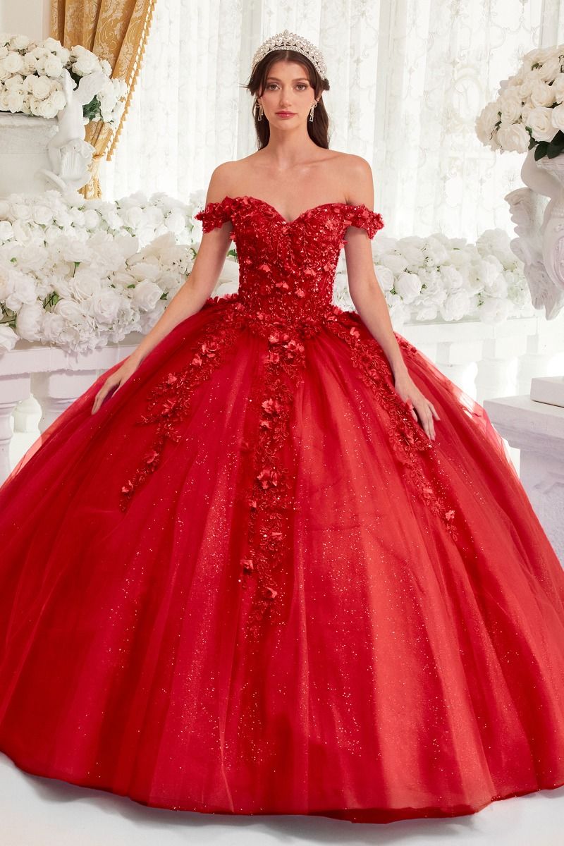 Off The Shoulder Quinceanera Ball Gown Tux-USA