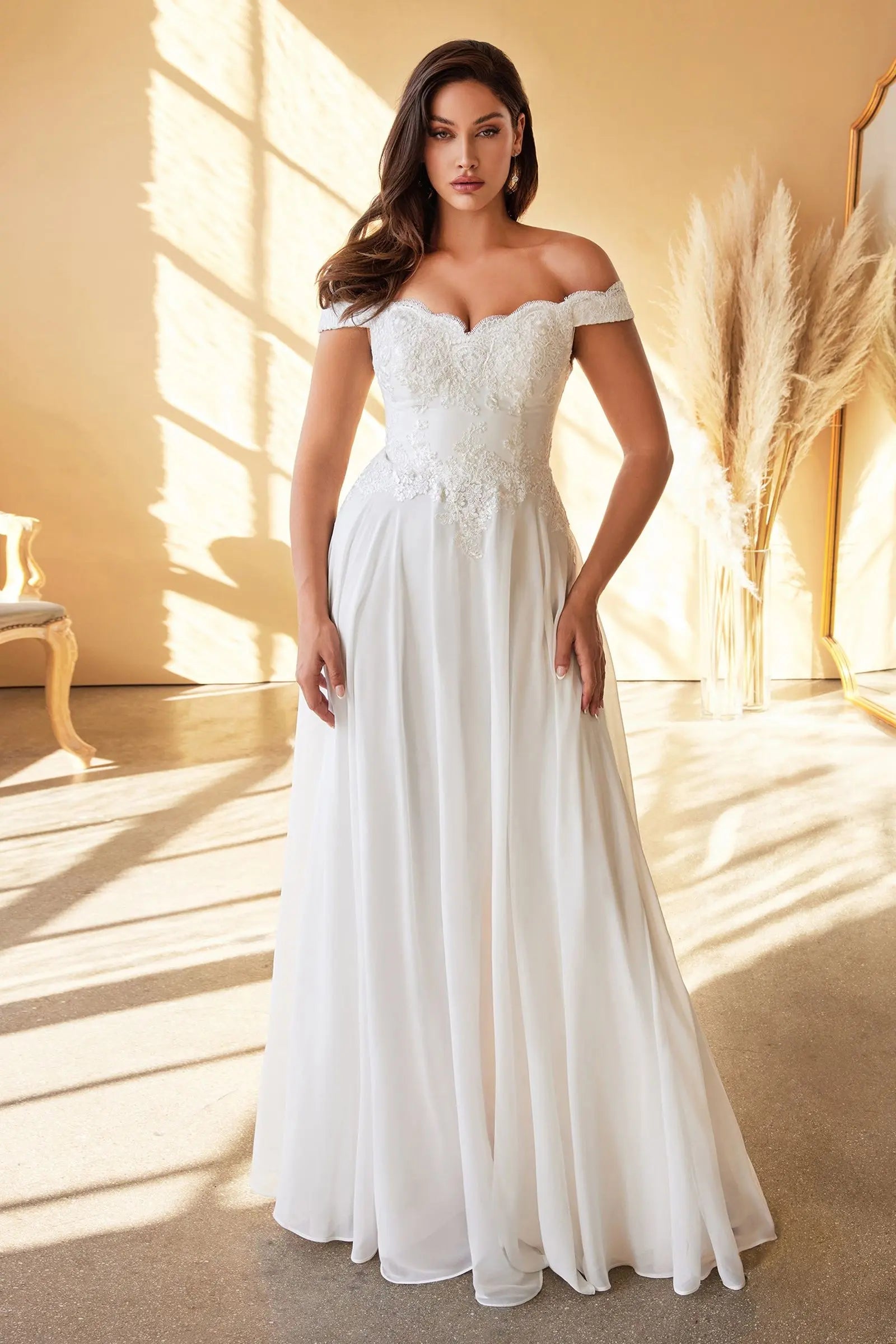 Lacelet Off The Shoulder Bridal Gown Tux-USA