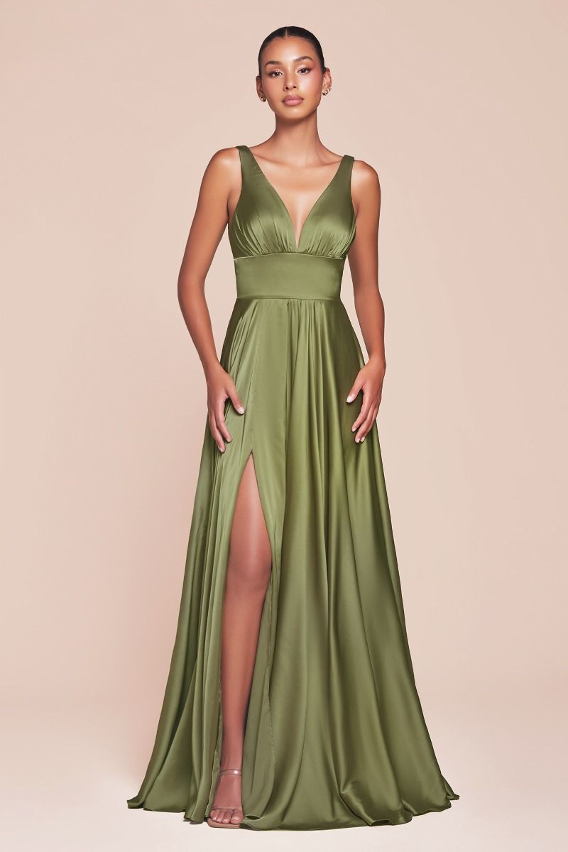 Soft Satin A-Line Dress Tux-USA