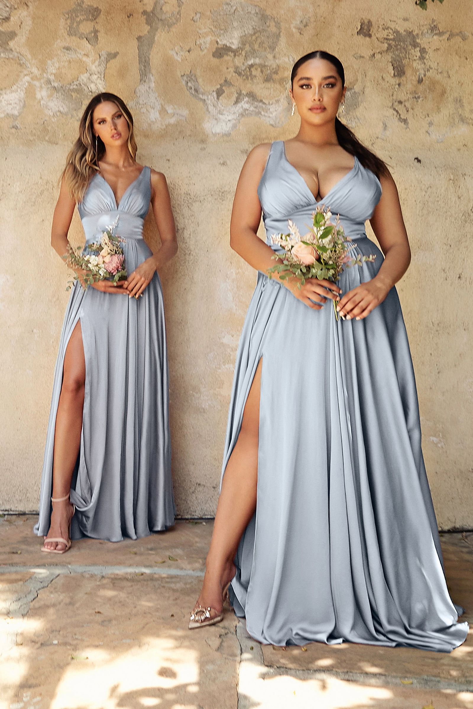 Soft Satin A-Line Dress Tux-USA