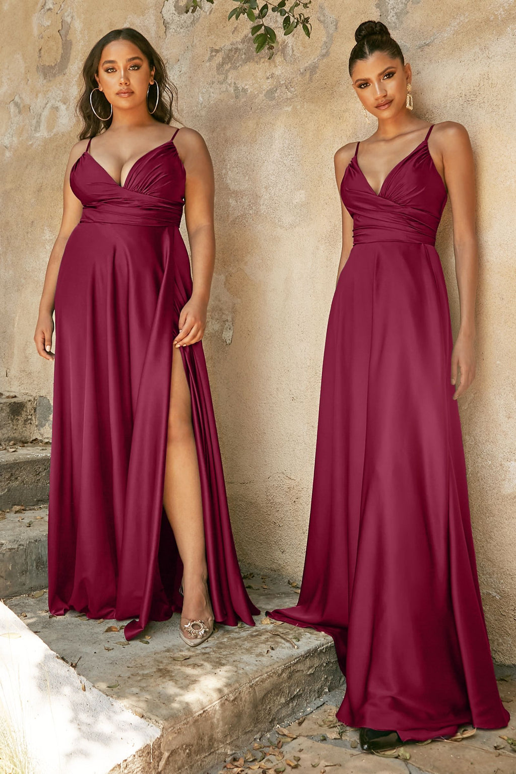 Sweetheart Neckline Soft Satin A-Line Curvy Fit Tux-USA