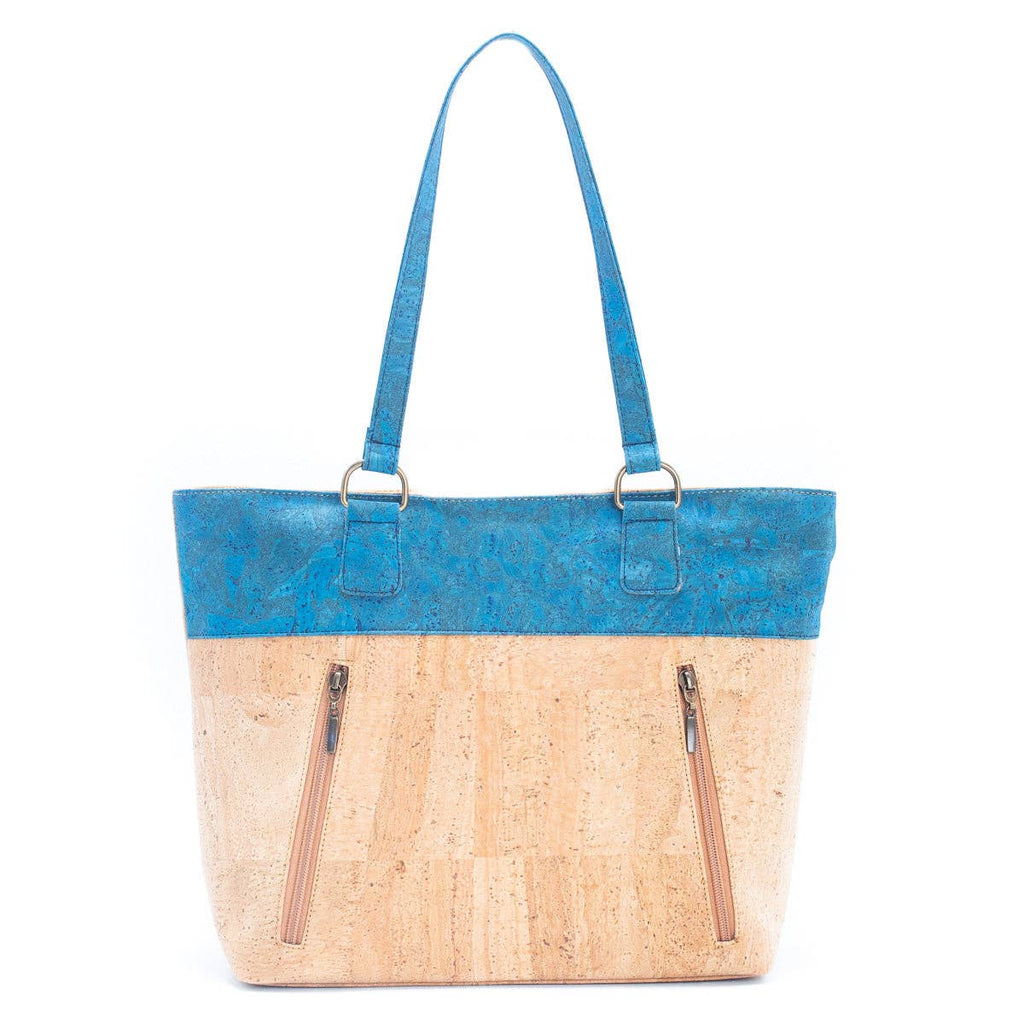 Cork with Color Charcoal style zipper women handbag BAGP-116 Corkadia