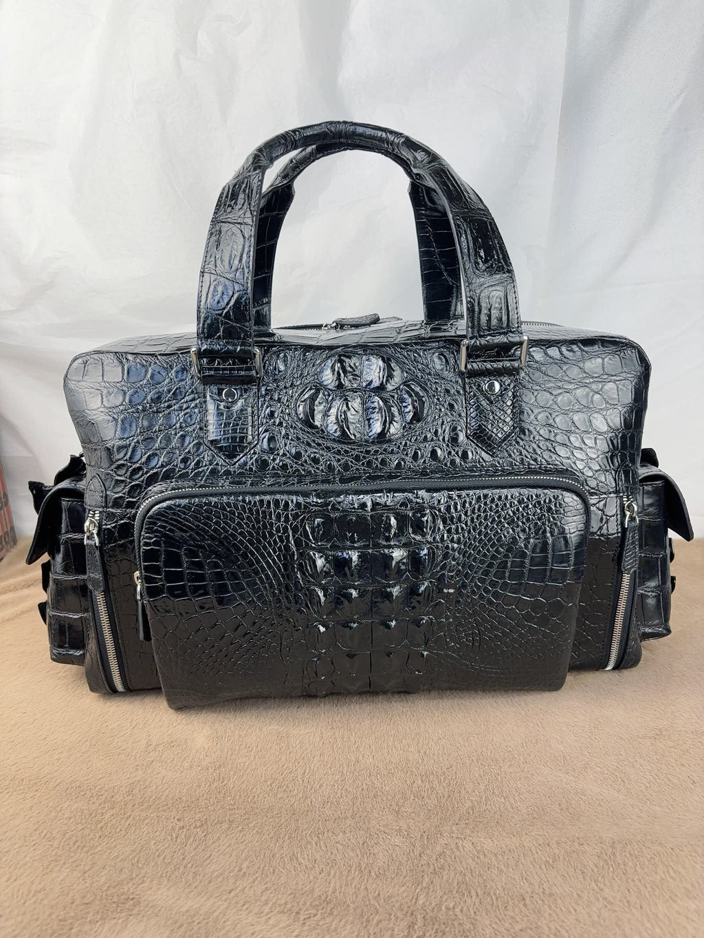 Crocodile Leather Shopper Business Handbag Rossie Viren