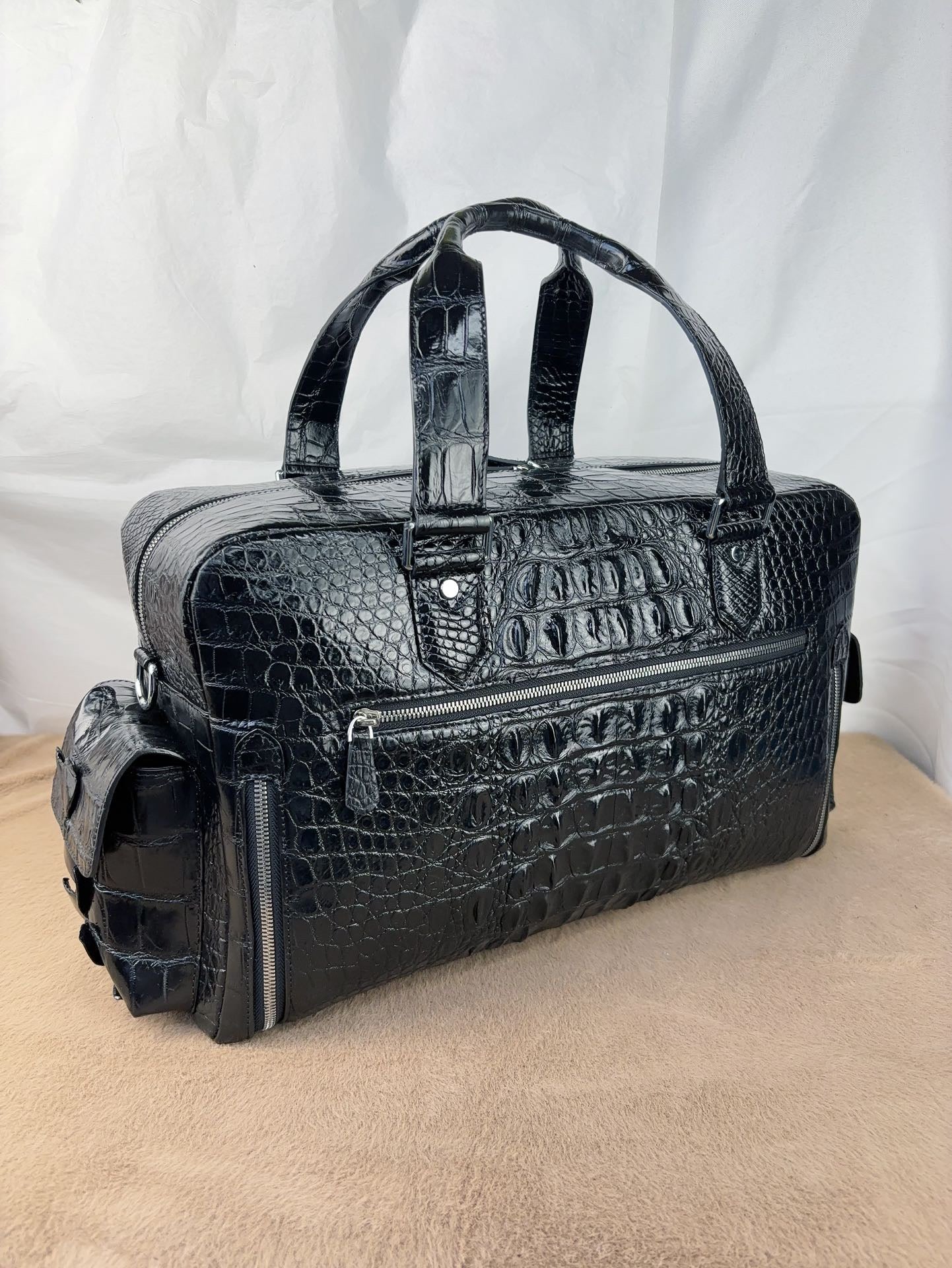 Crocodile Leather Shopper Business Handbag Rossie Viren