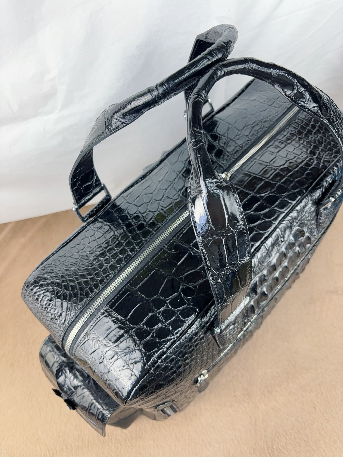 Crocodile Leather Shopper Business Handbag Rossie Viren