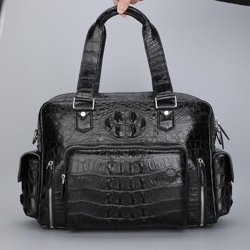 Crocodile Leather Shopper Business Handbag Rossie Viren