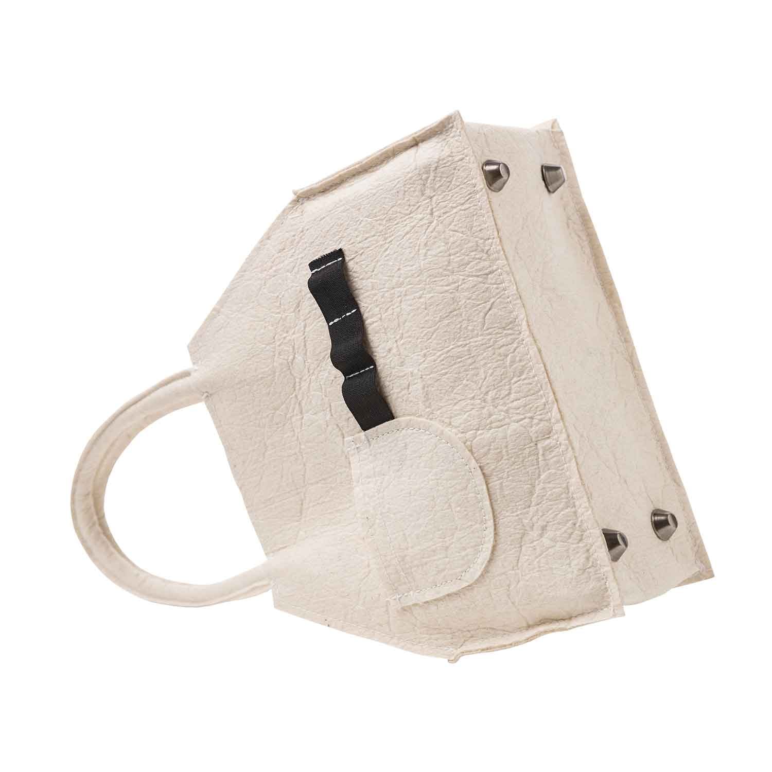 White Pinatex Handbag Infantium Victoria
