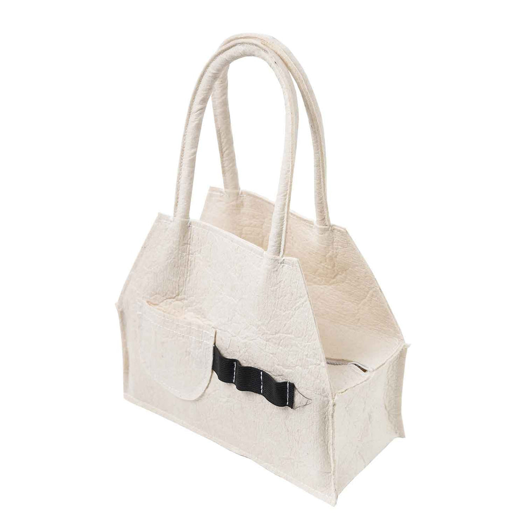 White Pinatex Handbag Infantium Victoria