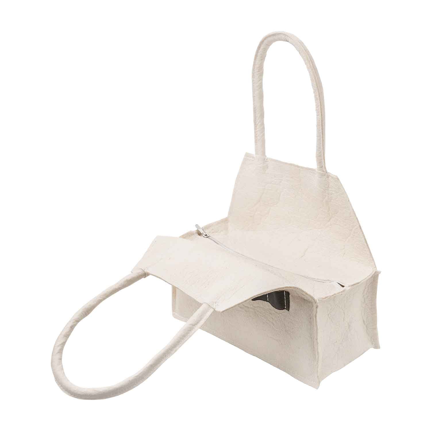 White Pinatex Handbag Infantium Victoria