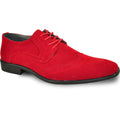 BRAVO Men Dress Shoe KING-3 Wingtip Oxford Shoe Red Tux-USA