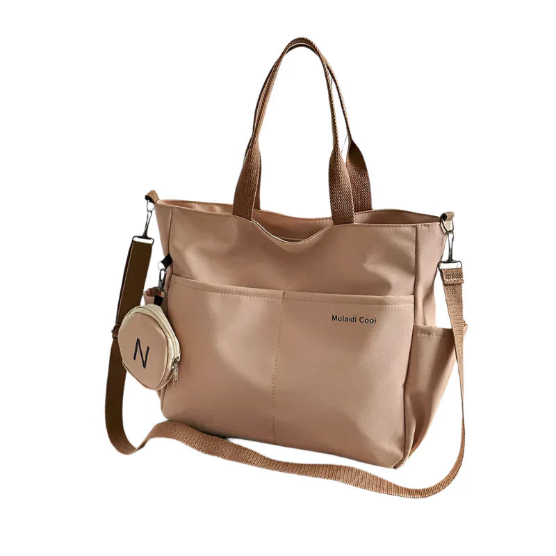 Women's Oxford Tote Crossbody Shoulder Handbag (Khaki) OBA