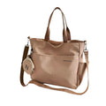 Women's Oxford Tote Crossbody Shoulder Handbag (Khaki) OBA
