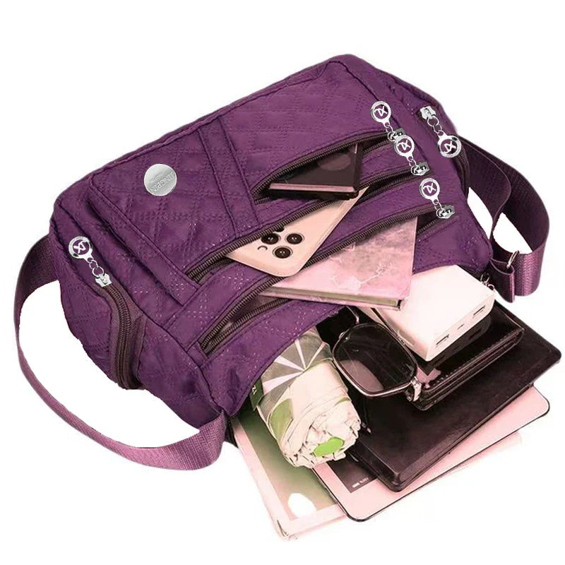 Ladies Handbag Crossbody Travel Bag (Purple) OBA