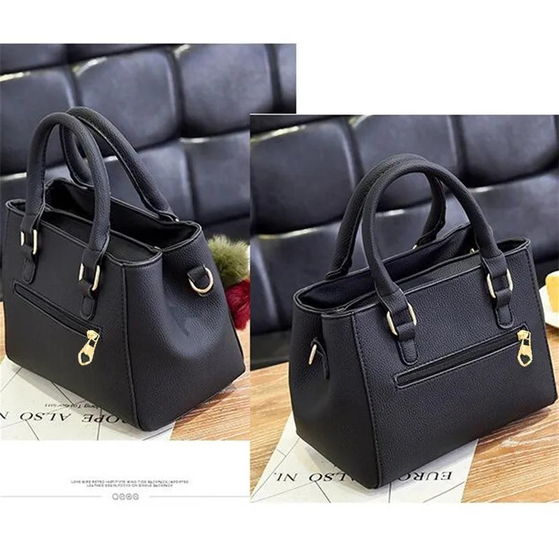 Leather Women's Vintage Tote Crossbody Handbag OBA