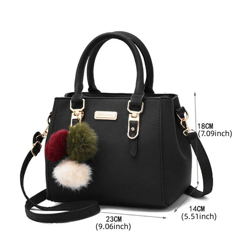 Leather Women's Vintage Tote Crossbody Handbag OBA