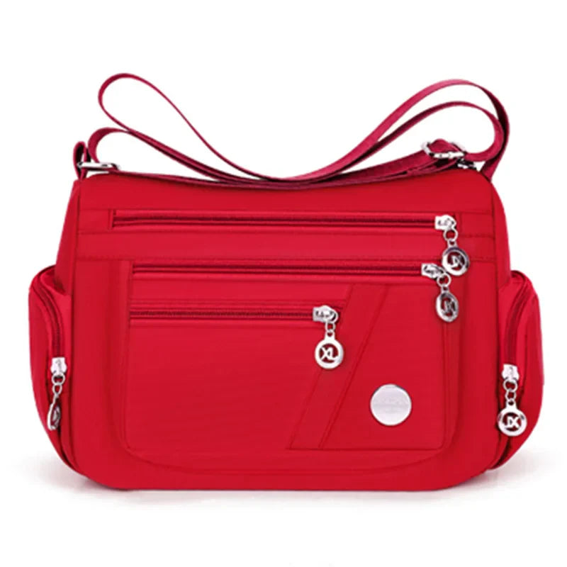 Ladies Handbag Crossbody Travel Bag (Red) OBA