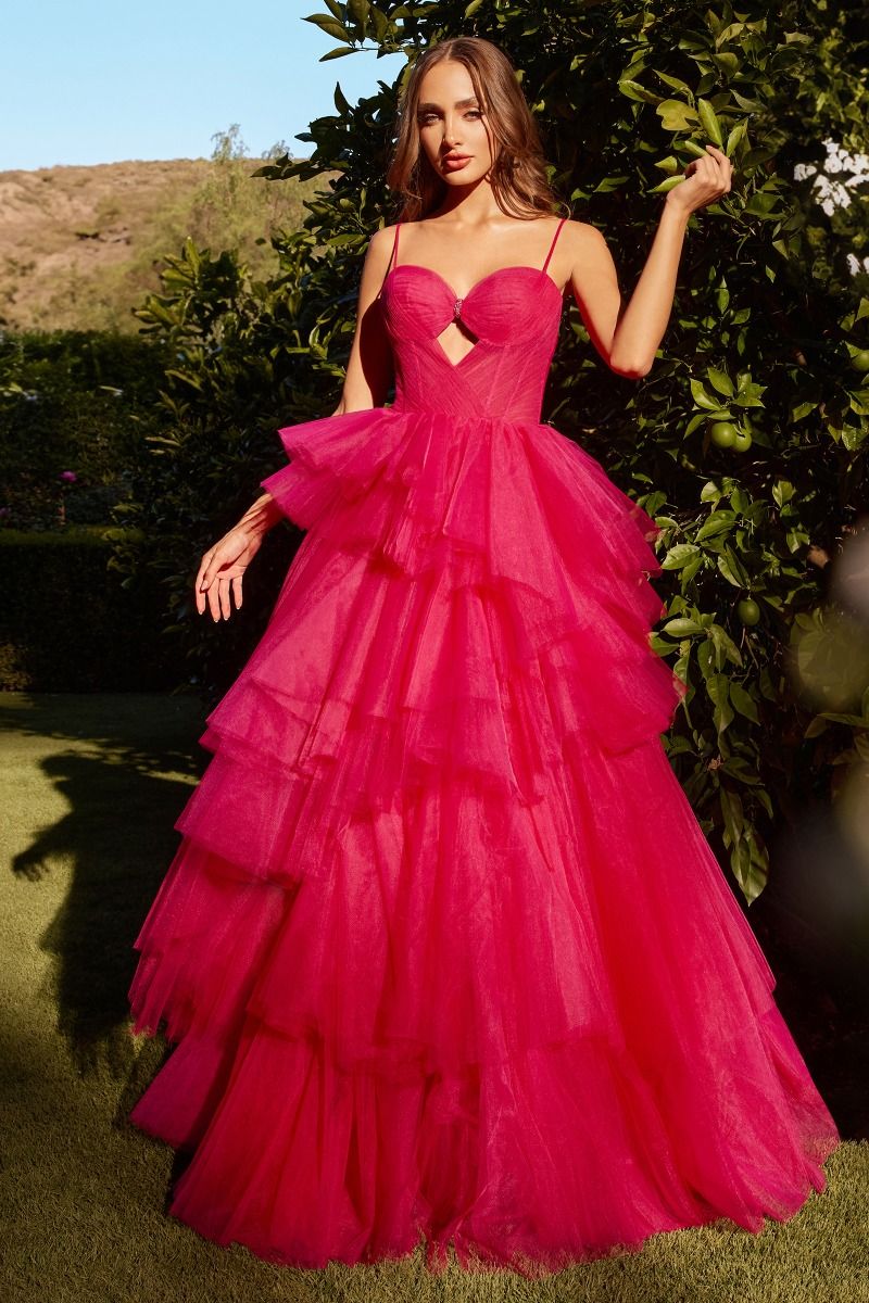 Tiered Ruffle Ball Gown Tux-USA