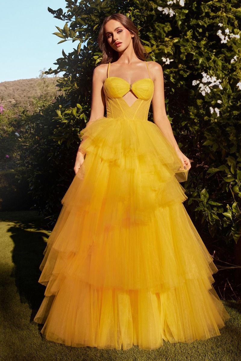 Tiered Ruffle Ball Gown Tux-USA
