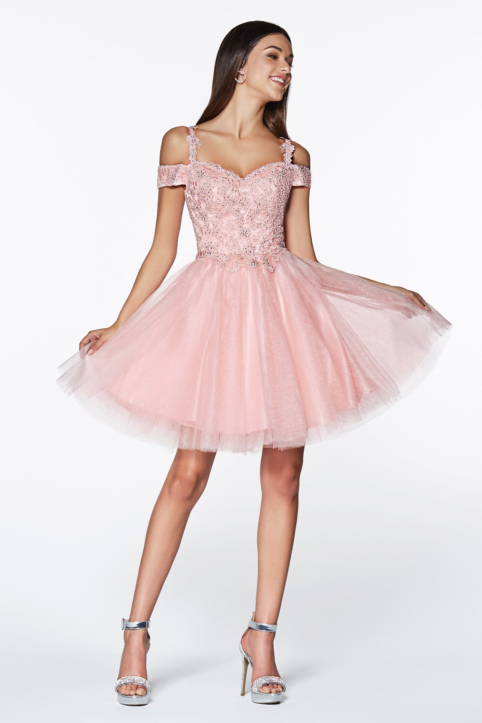 Off The Shoulder Lace Cocktail Dress Tux-USA