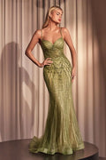 Beaded Black Silver Fit & Flare Gown Tux-USA