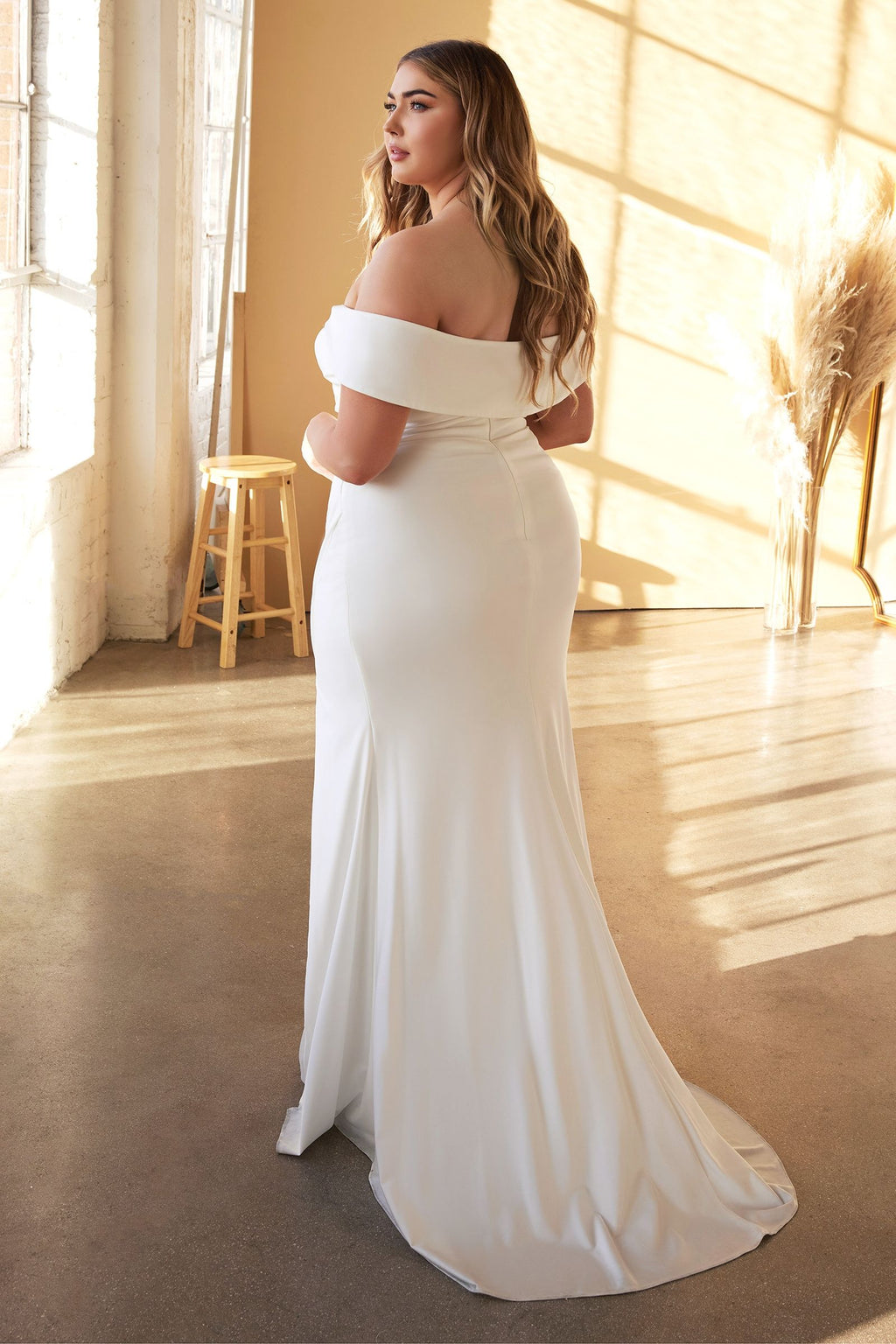 Curve Fitted Bridal Gown Tux-USA