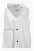 "Charles" White Spread Collar Tuxedo Shirt-5