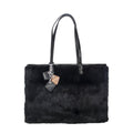 Olivia Fur+Leather Handbag - Black ClaudiaG