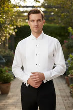 "David" White Wingtip Tuxedo Shirt Tux-USA