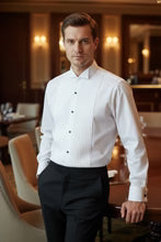 "David" White Wingtip Tuxedo Shirt Tux-USA