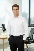 "Jamison" White Twill Spread Collar Dress Shirt-4