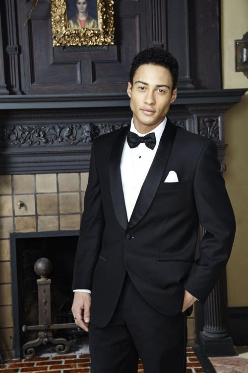 "Seville" Black Tuxedo Jacket Shawl (Separates) Tux-USA